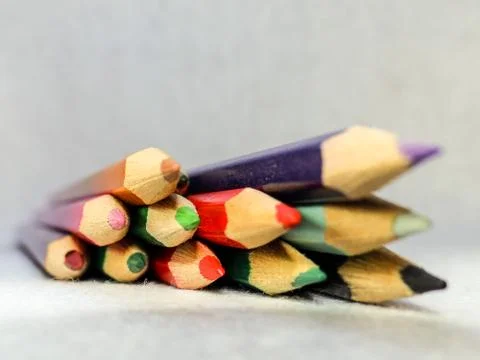 Colored pencils Foto stock
