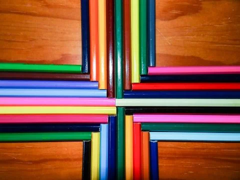Colored pencils Stock Photos