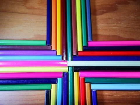 Colored pencils Stock Photos