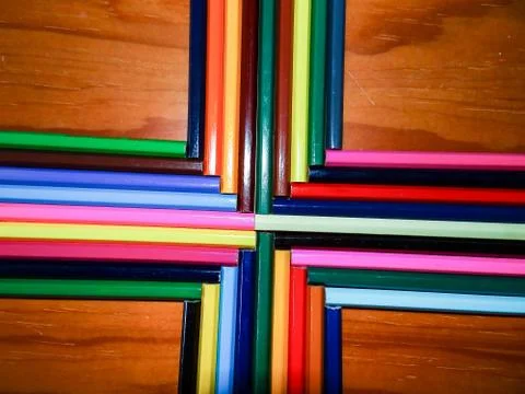 Colored pencils Stock Photos