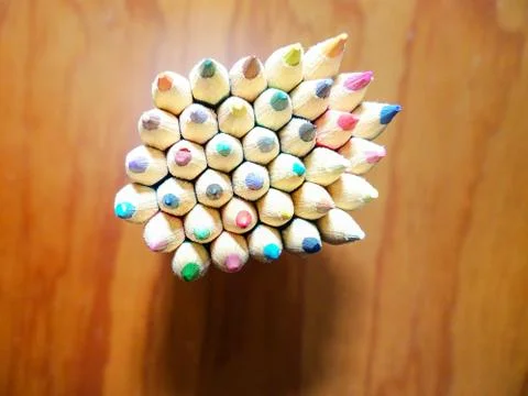 Colored pencils Stock Photos