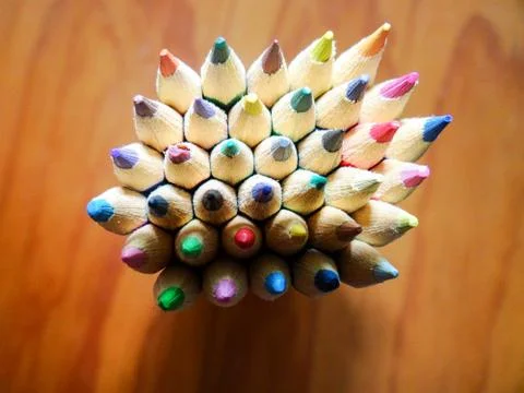 Colored pencils Stock Photos