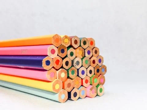 Colored pencils Stock Photos