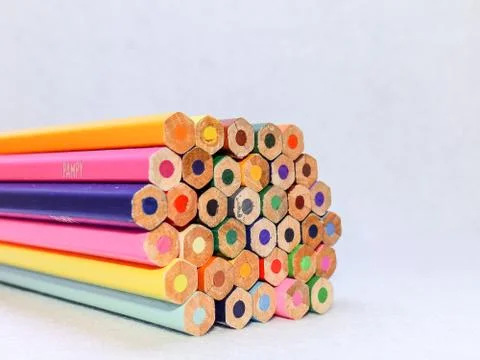 Colored pencils Stock Photos