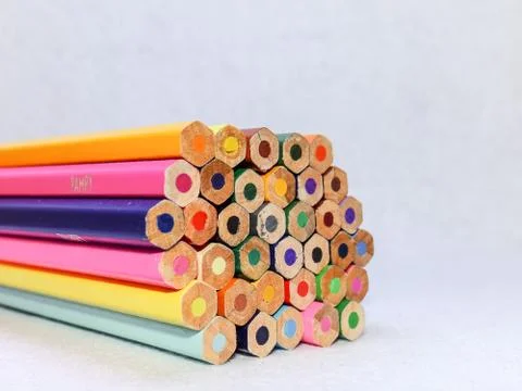 Colored pencils Stock Photos