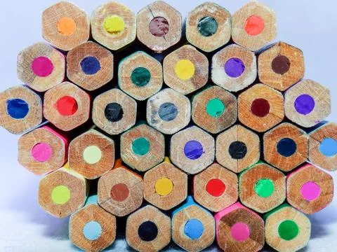 Colored pencils Stock Photos