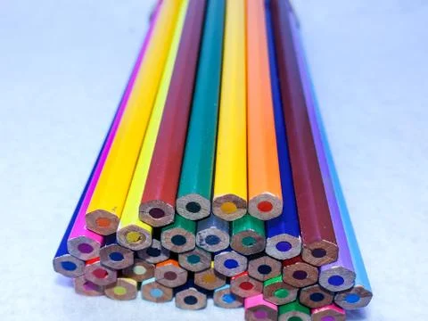 Colored pencils Stock Photos