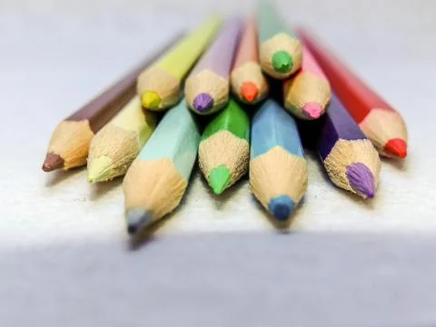 Colored pencils Stock Photos