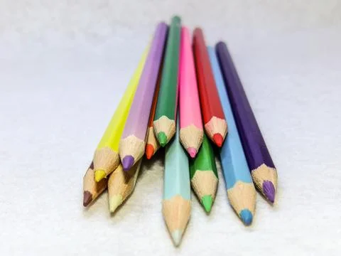 Colored pencils Stock Photos