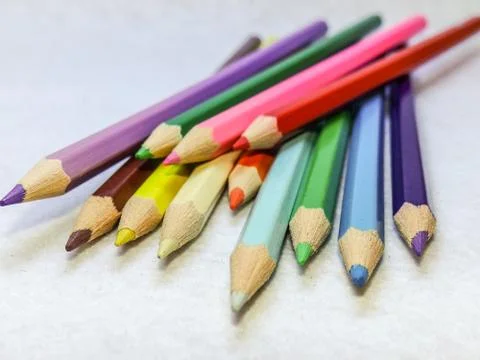 Colored pencils Stock Photos