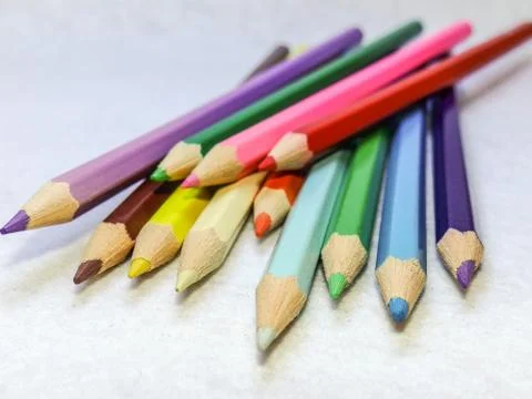 Colored pencils Stock Photos