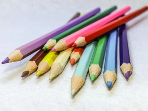 Colored pencils Stock Photos
