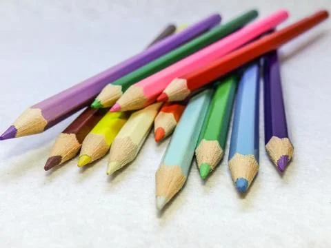 Colored pencils Stock Photos
