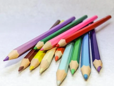 Colored pencils Stock Photos