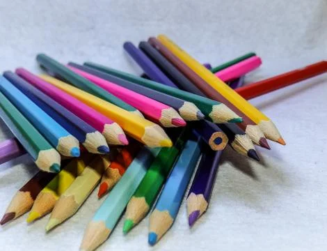Colored pencils Stock Photos