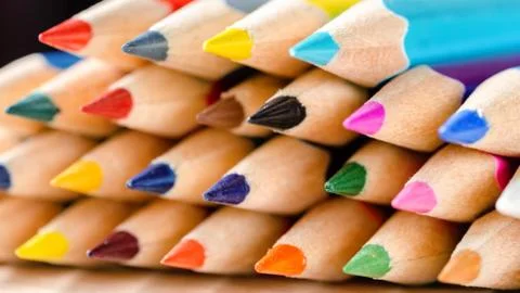 Colored pencils Stock Photos