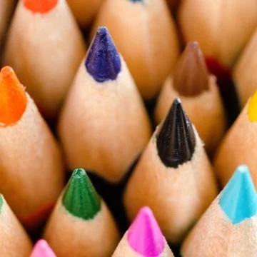 Colored pencils Stock Photos