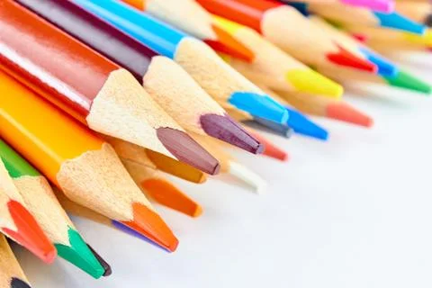 Colored pencils Stock Photos