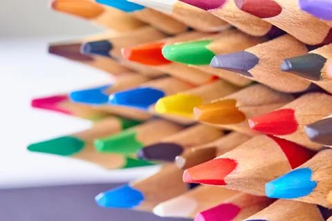 Colored pencils Stock Photos