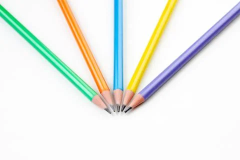 Colored pencils Stock Photos