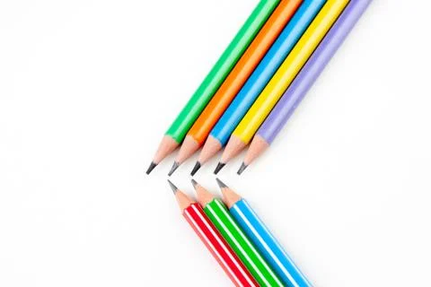 Colored pencils Stock Photos