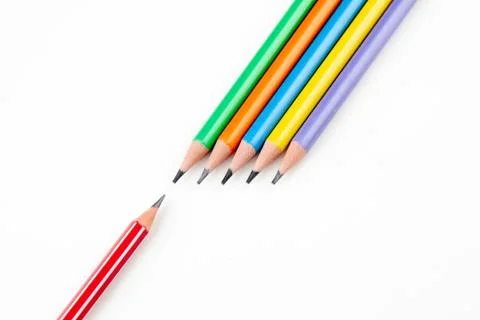 Colored pencils Stock Photos