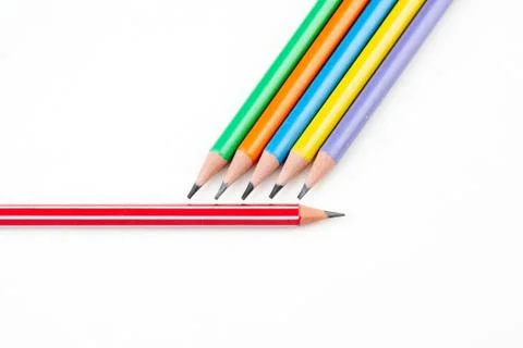 Colored pencils Stock Photos