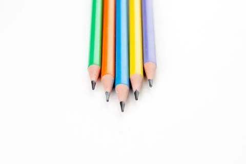 Colored pencils Stock Photos