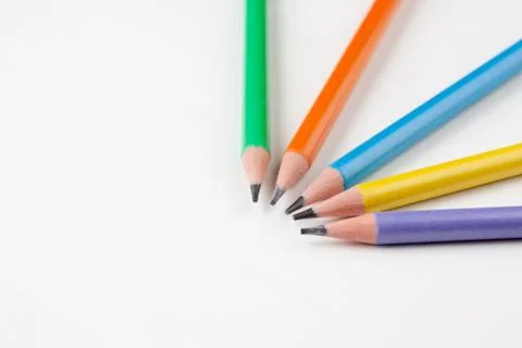Colored pencils Stock Photos