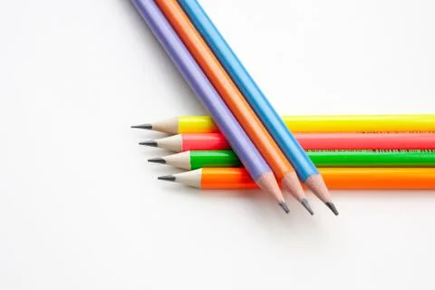 Colored pencils Stock Photos