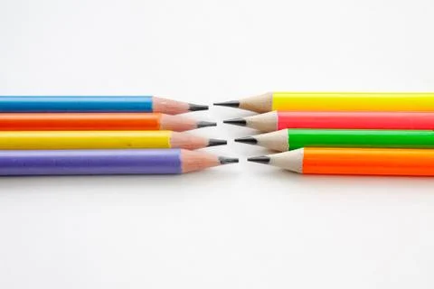 Colored pencils Stock Photos