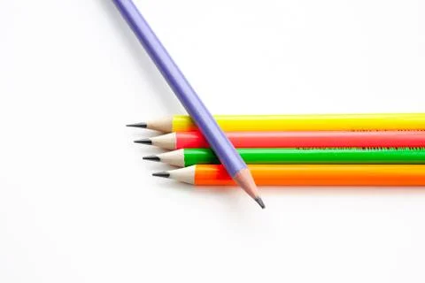 Colored pencils Stock Photos