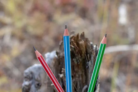 Colored pencils Foto stock