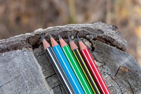 Colored pencils Foto stock
