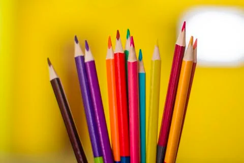 Colored pencils Stock Photos
