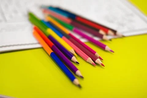 Colored pencils Stock Photos