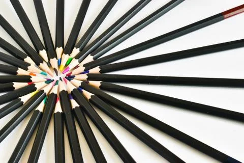 Colored pencils Foto stock