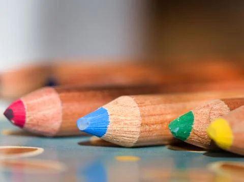 Colored pencils Stock Photos
