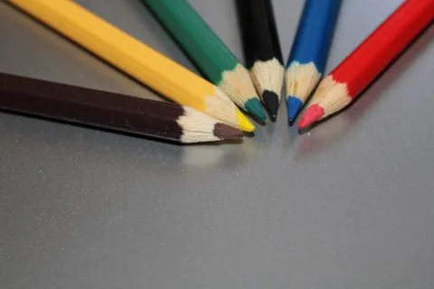 Colored pencils Stock Photos
