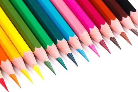Colored pencils Stock Photos