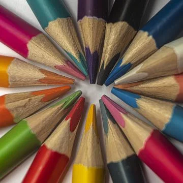Colored pencils Stock Photos