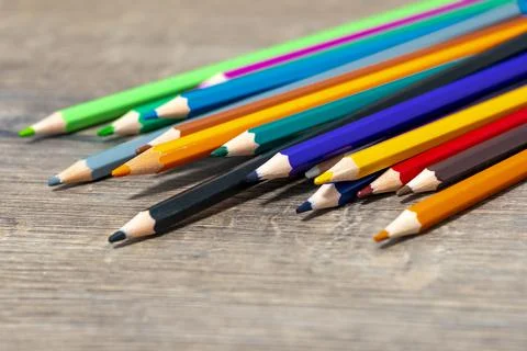 Colored pencils Stock Photos