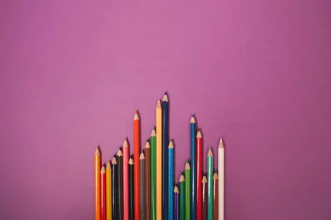 Colored pencils Stock Photos