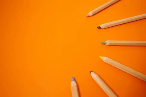 Colored pencils Stock Photos