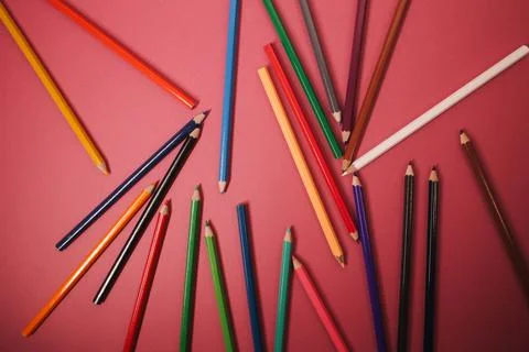 Colored pencils Stock Photos