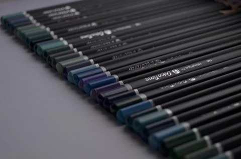 Colored pencils Stock Photos
