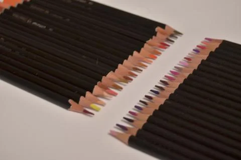 Colored pencils Stock Photos
