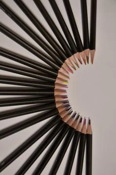 Colored pencils Stock Photos