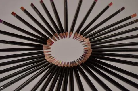 Colored pencils Stock Photos