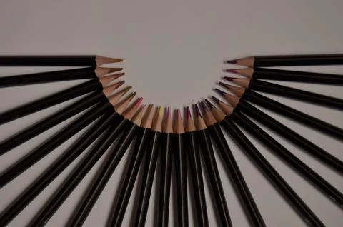 Colored pencils Stock Photos